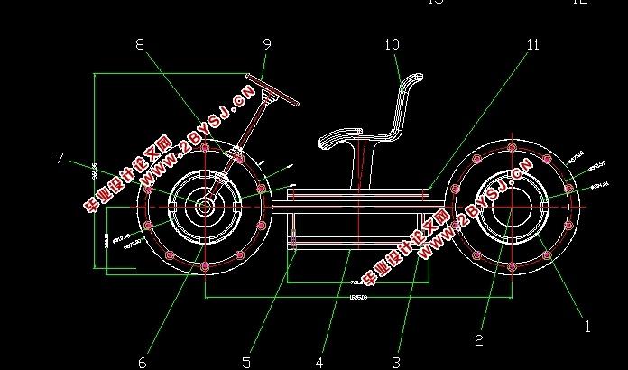 四轮独立线控电动汽车实验平台结构设计含cad零件图装配图